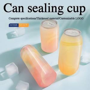 Bouteilles de boisson en plastique jetables transparentes en PET de 330 ml, qualité alimentaire, jus, ouverture facile, impression d'écran - Product Image 3