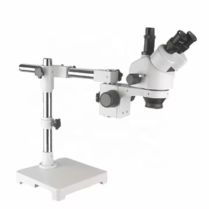 Microscopio estéreo trinocular con soporte de pluma única Boshida para comprobación Industrial electrónica soldadura móvil Rerpair - Product Image 2
