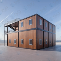 Maison conteneur FLKT prête à l'emploi, conteneur plat, prêt à l'emploi, préfabriqué, modulaire, mobile, bureau de chantier en conteneur maritime