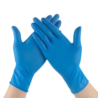 Gants en nitrile jetables sans poudre, couleur personnalisée, sans silicone, pour la transformation alimentaire, le laboratoire, l'industrie, imperméables, résistants à l'huile