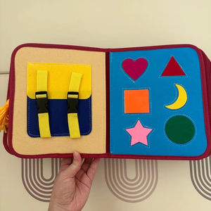 2025 nuevas almohadillas de juego sensoriales educativas <span class=keywords><strong>para</strong></span> <span class=keywords><strong>PC</strong></span>, azulejos de animales de libro ocupado de fieltro <span class=keywords><strong>para</strong></span> niños de 2 a 4 años, autismo libre, certificado CPC gratis - Product Image 1