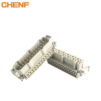 Conector resistente al agua IP65 13A 500V 6/10/16/24 pines conexión rápida eléctrica Industrial rectángulo macho hembra enchufe