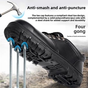 <span class=keywords><strong>Chaussures</strong></span> de protection du travail anti-écrasement anti-perforation industrielles antidérapantes résistantes à l'usure <span class=keywords><strong>pour</strong></span> la construction - Product Image 3