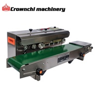 Machine de scellage thermique automatique en acier inoxydable pour petits sachets, pochettes, boissons, en-cas, emballages