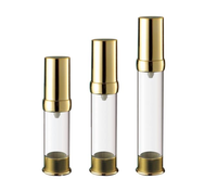 Flacon pompe sans air en argent plaqué UV de 30 ml avec impression sérigraphique pour shampoing, lotion, sérum, crème pour le visage, contenants cosmétiques