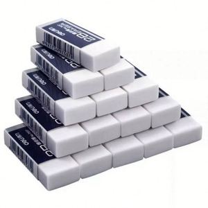 Gomme à effacer rectangulaire en caoutchouc souple blanc TPR non toxique et écologique 4x2x1cm certifiée EN-71 USA Mairun pour l'école (vente en gros) - Product Image 1