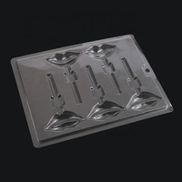 Moules à bonbons personnalisés en plastique transparent, ensemble de 6 pièces pour pâtisserie, mignonnes, en forme de cœur, de moustache, commercial, LFGB