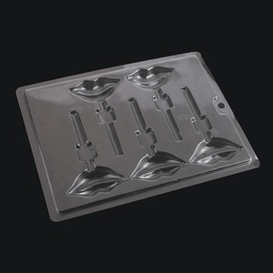 Moules à bonbons personnalisés en plastique transparent, ensemble de 6 pièces pour pâtisserie, mignonnes, en forme de cœur, de moustache, commercial, LFGB - Product Image 3