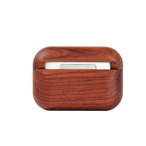 Funda protectora dura de madera de nogal de lujo para <span class=keywords><strong>Apple</strong></span> <span class=keywords><strong>AirPods</strong></span> 4th Pro 3nd 2nd Generation Fundas de carga Cubierta de protección de caída completa - Product Image 3