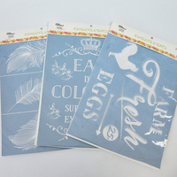 Pochoir en plastique 50 pièces de 15*15cm, Scrapbooking, fabrication de cartes, journal