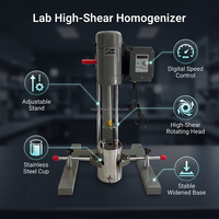 Mesin Homogenizer Emulsifikasi Silverson 5L/10L/50L, Mixer Baja Tahan Karat High Shear, Mesin Dispersi Kecepatan Tinggi untuk Kosmetik dan Cat
