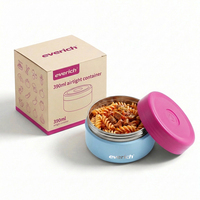 Thermos alimentaire personnalisé en acier inoxydable de 390 ml, hermétique, anti-fuite, avec large ouverture, récipient alimentaire avec logo