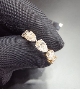 Elegant 14K Yellow Gold Diamond Engagement <b>Ring</b> Minimalist Wedding Band With Polished Finish For Everyday Wear And Special Momen - Product Image 3