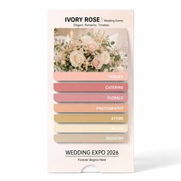 Tarjetas de Bienvenida Personalizadas para Bodas con Diseño de Cascada para Huéspedes de Hotel, con Pestañas para el Itinerario e Información de Atracciones Locales