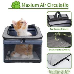 Sac de transport pour animaux de compagnie, <span class=keywords><strong>chien</strong></span>, chat, petit animal, siège de vélo pour <span class=keywords><strong>panier</strong></span>, accessoires de cyclisme et de randonnée - Product Image 5