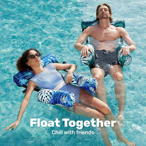 Summer Pool <b>Floats</b> <b>Inflatable</b> Floating Pool Lounge Chair for Adult Heavy Duty Blow up Floating Chairs for Party Water Beach Lake - Product Image 3