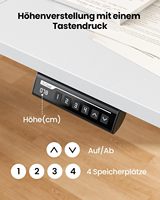 Échantillon gratuit Table de jeu à cadre métallique robuste et de haute qualité Bureau électrique à hauteur réglable Bureau blanc