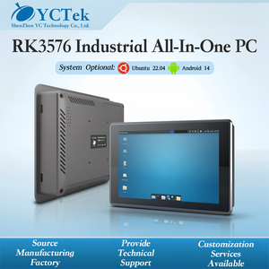 PC industriel tout-en-un à écran tactile capacitif Rockchip RK3576/3568 de 10,1/7 pouces, compatible Ubuntu 22.04, 18.04/Android 15, 14/Linux/QT - Product Image 2
