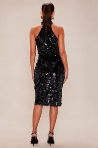 Vestido <span class=keywords><strong>de</strong></span> <span class=keywords><strong>Fiesta</strong></span> Elegante con Lentejuelas y Borlas, Estilo Mob Wife, sin Mangas, Antiarrugas, <span class=keywords><strong>para</strong></span> Discoteca - Product Image 5