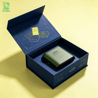 Boîte pliante magnétique personnalisée de luxe avec logo pour l'emballage de montres intelligentes, boîte rigide pliable pour gadgets technologiques, petite entreprise