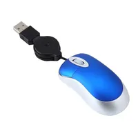 Mini ratón USB con cable, cables de extensión de 4-70 cm, ratón óptico con cable de 1000 dpi y 3 botones para ordenador portátil, extensible, sin batería