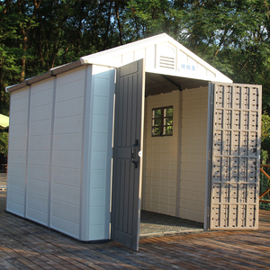 big size outdoor HDPE Plastic storage garden shed for backyard