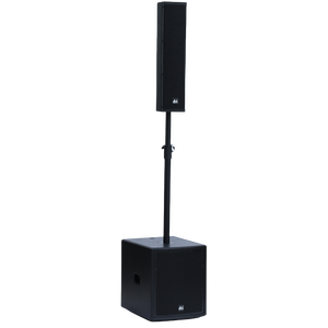 Altavoces de Columna Profesionales DBK de 10x3.5 Pulgadas, Sistema de <span class=keywords><strong>Subwoofer</strong></span> Activo de 15 Pulgadas, <span class=keywords><strong>Amplificador</strong></span> DSP Portátil de 600 W RMS para Iglesia y Escenario - Product Image 3