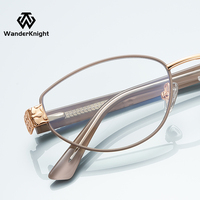 Kacamata Wanita Model Cat Eye Anti-Blue Light Bingkai Penuh Segitiga Solid Grosir Kacamata Optik Logo Kustom RUISEN Model 3163