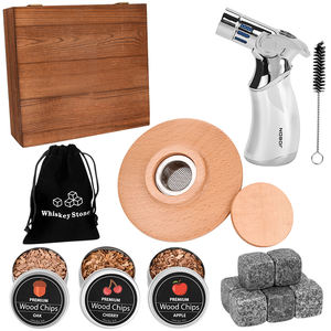 EHUNT Gentleman’s <b>Smoking</b> Set Combo | Whiskey Smoker & Cigar Accessories | Luxury Men’s Gift <b>Box</b> Customizable - Product Image 2