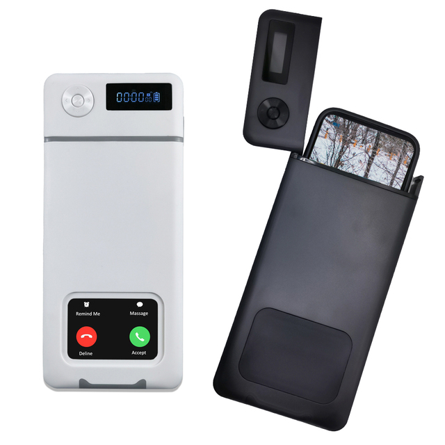 Timed Lock Mini Safe Box to Prevent Dependence on Smartphone Ideal for Quitting Excessive Playing of Smartphones and Games