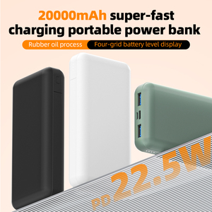 Wholesale High Capacity 20000mAh Power Bank Dual Usb Output Fast <b>Charging</b> PD22.5W Power Bank Portable Mobile Charger Power Bank - Product Image 2