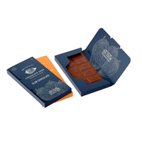 Boîte de chocolat vide de luxe personnalisée boîtes de biscuits en papier cadeau boîte d'emballage de barre de chocolats