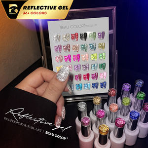 <span class=keywords><strong>Beau</strong></span> Color Factory, nouvelle collection de vernis gel réfléchissant 36 couleurs, vernis gel pailleté diamant, sans TPO/Hema, OEM ODM, ongles - Product Image 1