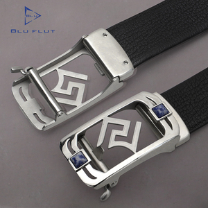 Blu Flut Custom Logo in vera pelle <span class=keywords><strong>cintura</strong></span> fibbia automatica <span class=keywords><strong>con</strong></span> pietra naturale Design personalizzato <span class=keywords><strong>cintura</strong></span> fibbia - Product Image 6