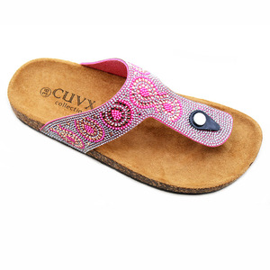 Sandales ou pantoufles pour femmes de haute qualité, élégantes, plates, confortables, respirantes, scintillantes, à bout ouvert et légères - Product Image 2
