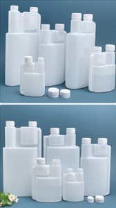 มีสินค้าในสต็อก ขวดพลาสติก HDPE คอกลมคู่ ขนาด 250 มล. <span class=keywords><strong>500</strong></span> มล. 1000 มล. ขวดแบ่งปริมาณแบบคู่ ขวดเบตติกซ์แบบสองช่อง ขนาด 16 ออนซ์ พร้อมเครื่องชั่ง - Product Image 5