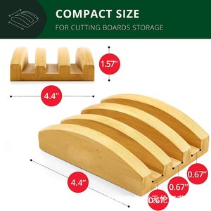 Base de almacenamiento transfronteriza para tablas de cortar de madera, para encimera, escurridor de tablas de cortar, base de almacenamiento sencilla para cocina - Product Image 4