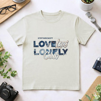 Camiseta Unisex de Jersey 100% Algodón 210GSM, Informal, Transpirable, Duradera, con Logotipo Impreso en DTF, para Mujer