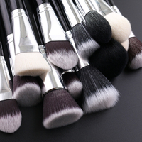 IPRESTA 35PC Set Rias Wajah Vegan untuk Wanita Pegangan Kayu Aluminium Berkualitas Tinggi Kemasan Dapat Disesuaikan Concealer Wajah