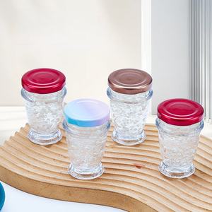 Nieuwe design lege 50ml glazen pot met schroefdeksel voor voedselconservering, pudding, eetbare vogelnestjes, visdarm, honing, jam, kaviaar - Product Image 3
