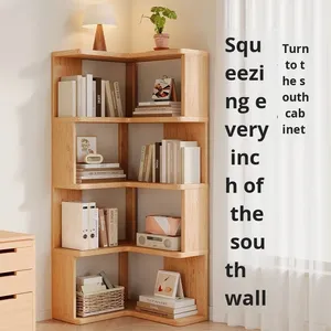 Libreria in Legno da Parete o da Terra con Spazio di Archiviazione per Camera dei Bambini e Soggiorno - Product Image 3