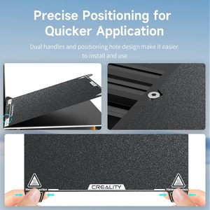 Plaque de construction Creality K1C 235x235mm, feuille PEI texturée pour impression fibre de carbone, plateforme magnétique - Product Image 4