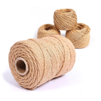 Cordon tressé en chanvre naturel, corde torsadée pour le jardinage, lin recyclé, toile de jute, corde d'emballage, style chevrons