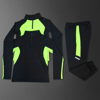 Survêtement jeunesse taille Logo personnalisé 90% Polyester 10% Spandex 2 pièces dans l'ensemble enfants course Jogging costume Fitness vêtements vêtements d'entraînement