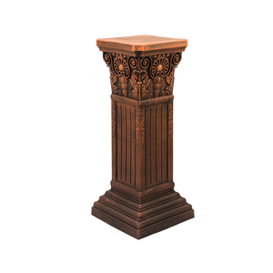<span class=keywords><strong>Colonna</strong></span> del supporto della pianta del supporto del vaso di fiori decorativo all'aperto dell'interno di stile rustico romano - Product Image 6