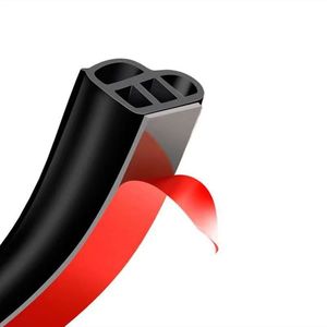 Fingwerk 40-Foot Rubber Weather Stripping - Self-Adhesive Door Seal For Large Gaps, Black - View #7
