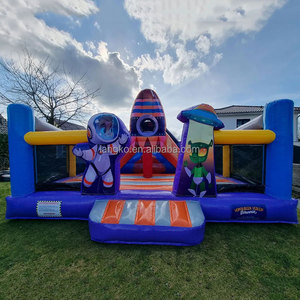 Casa Inflable Comercial con Temática Espacial, Tobogán Inflable Único para Alquiler - Product Image 2