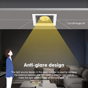 Nhà cung cấp giá bán buôn tùy chỉnh 30W 60W 90W thông minh <span class=keywords><strong>COB</strong></span> lõm Đen đôi đầu downlights - Product Image 3