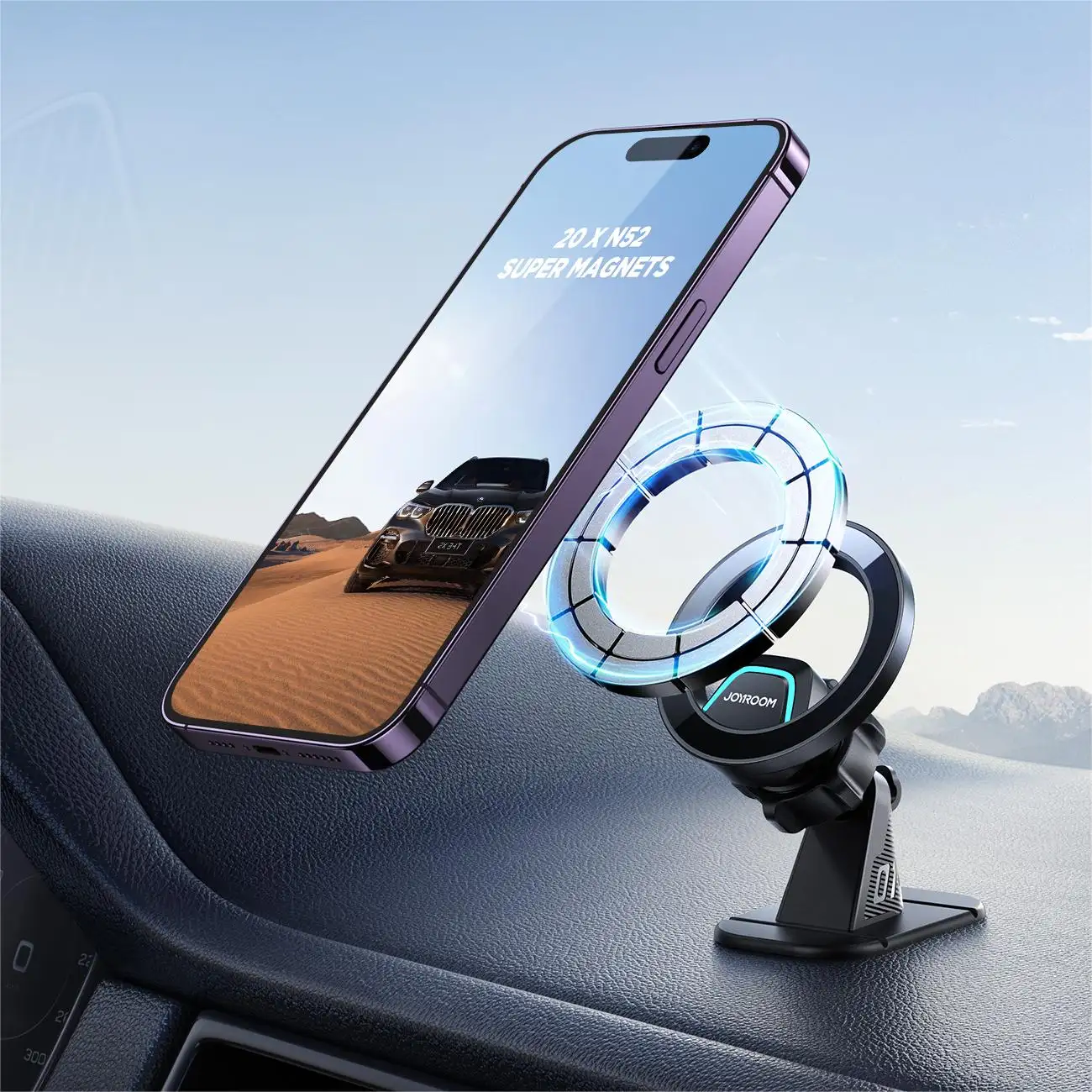 JOYROOM 360 Degree Rotating Car Holder Air Vent Mount Mobile Magnetic Phone Holder Stands