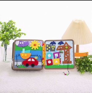 Juguetes Montessori al por mayor: Libro sensorial de fieltro de ciervo, Libro de actividades de fieltro suave para niños pequeños, Tablero de actividades de fieltro para niños pequeños - Product Image 6